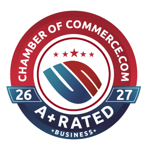 Chamber of Commerce A+ Rated mark